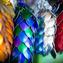 Load image into Gallery viewer, Scalemaille and Chainmaille Pouch / Scalemail and chainmail Dice Bag