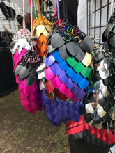 Load image into Gallery viewer, Scalemaille and Chainmaille Pouch / Scalemail and chainmail Dice Bag