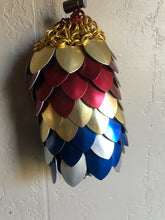 Load image into Gallery viewer, Scalemaille and Chainmaille Pouch / Scalemail and chainmail Dice Bag