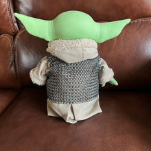Load image into Gallery viewer, “Beskar” chainmaille armor on Grogu (Baby Yoda)