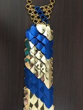 Load image into Gallery viewer, Scalemaille and Chainmaille Tie in your choice of colors. Scalemail necktie.