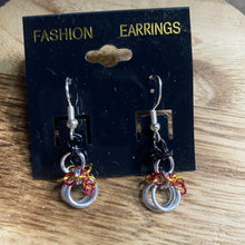 Load image into Gallery viewer, Tiny Snowmen Chainmaille Earrings