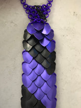 Load image into Gallery viewer, Scalemaille and Chainmaille Tie in your choice of colors. Scalemail necktie.