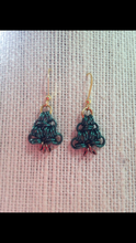 Load image into Gallery viewer, Tiny Chainmaille Tree Earrings