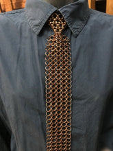 Load image into Gallery viewer, Chainmaille Tie in your choice of colors. Chainmail necktie.