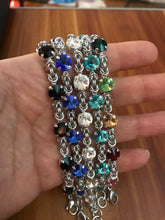 Load image into Gallery viewer, Chainmaille Crystal Bracelet