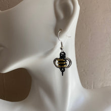 Load image into Gallery viewer, Tiny Chainmaille Bee Earrings