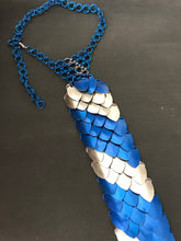 Load image into Gallery viewer, Scalemaille and Chainmaille Tie in your choice of colors. Scalemail necktie.