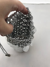 Load image into Gallery viewer, Scalemaille and Chainmaille Pouch / Scalemail and chainmail Dice Bag
