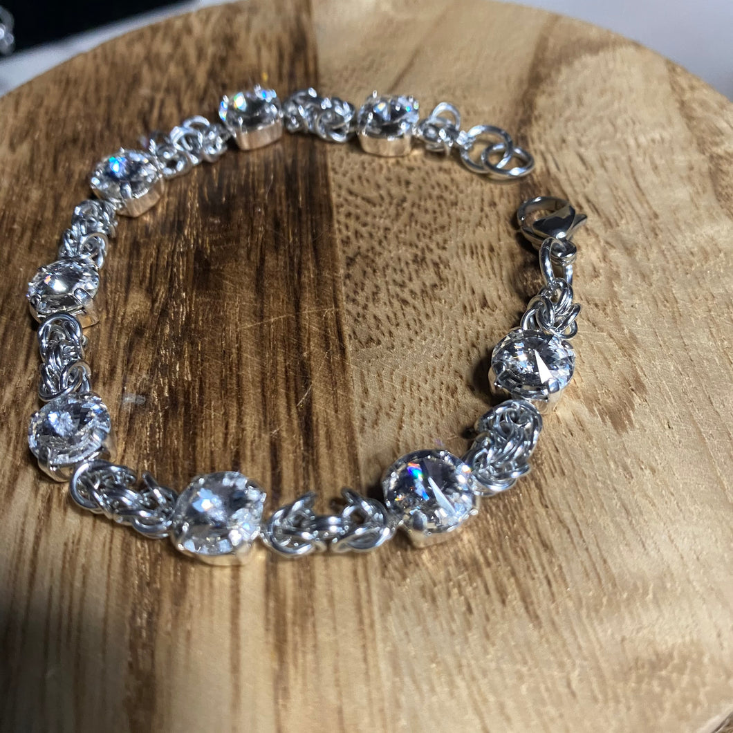 Chainmaille Crystal Bracelet